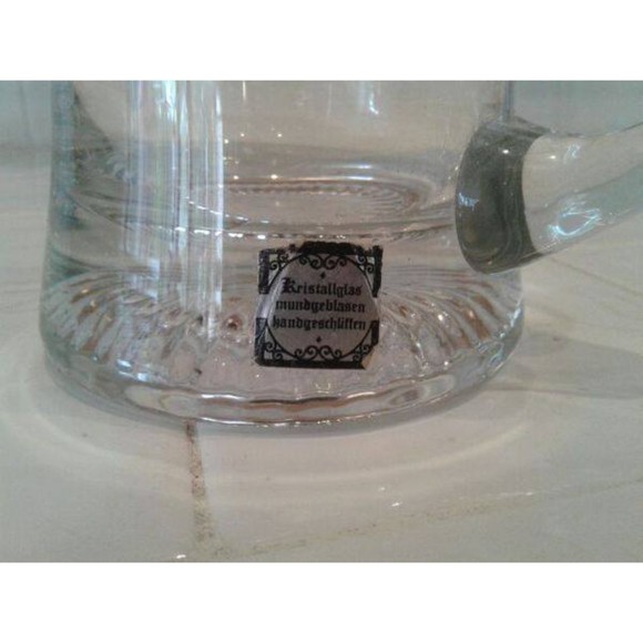 Vintage Rastal crystal pewter beer stein unused w/label - Picture 4 of 5